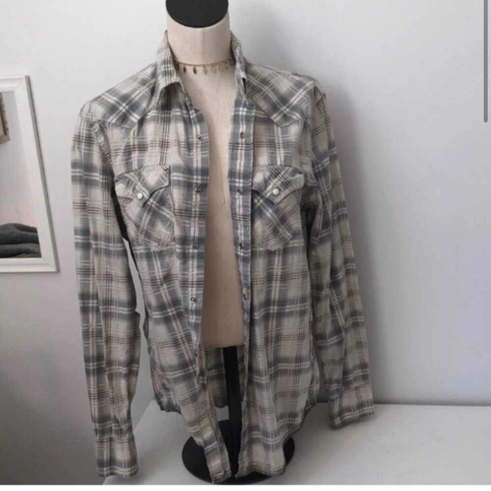 American Eagle 🦅 Plaid Button Down Shirt